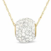 Crystal Rollerball Pendant in 14K Gold|Peoples Jewellers