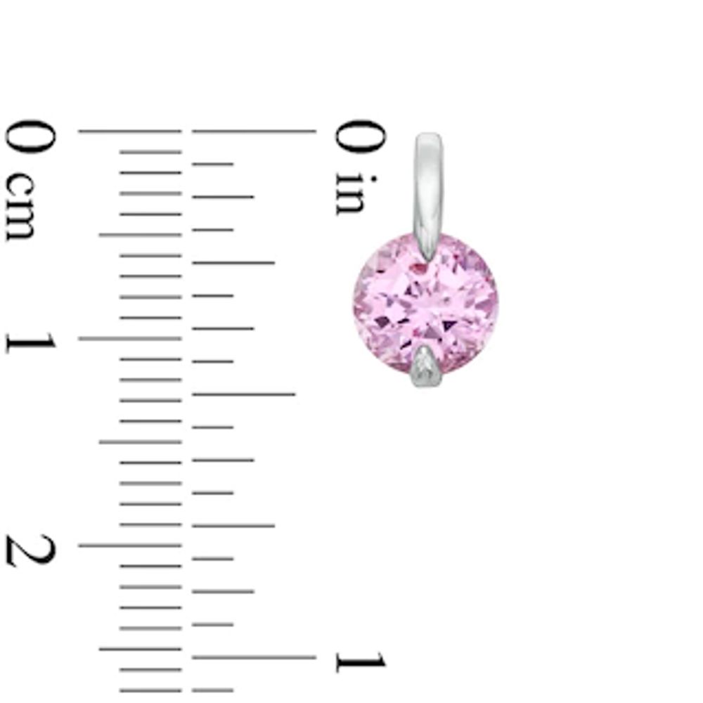 Lab-Created Pink Sapphire Pendant, Ring and Earrings Set in Sterling Silver - Size 7|Peoples Jewellers