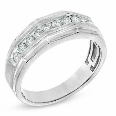 Men's CT. T.W. Diamond Ring in 10K White Gold|Peoples Jewellers