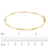 Twisted Bangle in 10K Gold|Peoples Jewellers