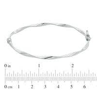 Twisted Bangle in 10K White Gold|Peoples Jewellers