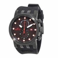 Men's Invicta DNA Chronograph Black IP Strap Watch with Black Carbon Fibre Dial (Model: 10428)|Peoples Jewellers