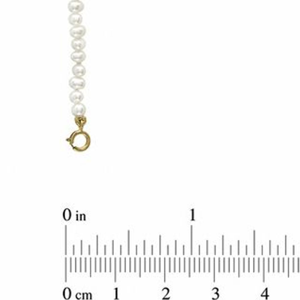 Child's 3.0mm Freshwater Cultured Pearl Bracelet in 14K Gold-5.5"|Peoples Jewellers