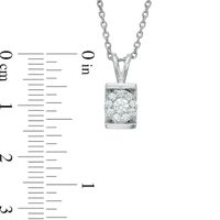 0.22 CT. T.W. Composite Diamond Pendant in 10K White Gold|Peoples Jewellers