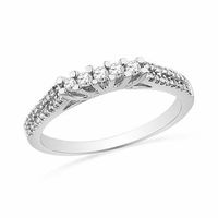 0.25 CT. T.W. Diamond Anniversary Band in 10K White Gold|Peoples Jewellers