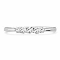 0.25 CT. T.W. Diamond Five Stone Wedding Band in 10K Gold|Peoples Jewellers
