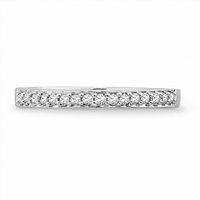 0.12 CT. T.W. Diamond Wedding Band in 10K White Gold|Peoples Jewellers