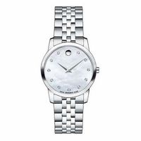 Ladies' Movado Museum® Watch with Mother-of-Pearl Dial (Model: 0606612)|Peoples Jewellers