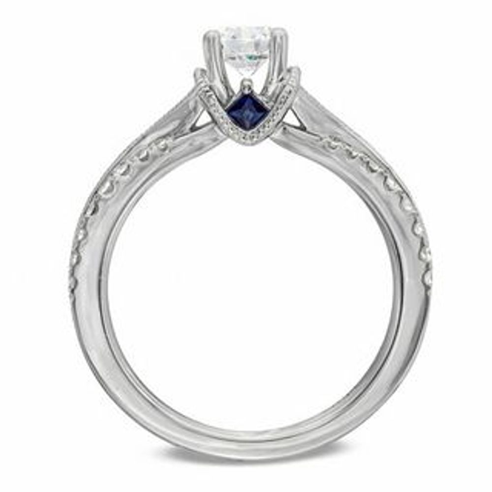 Vera Wang Love Collection 0.70 CT. T.W. Diamond Split Shank Engagement Ring in 14K White Gold|Peoples Jewellers