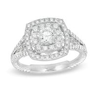 1.25 CT. T.W. Canadian Certified Diamond Split Shank Engagement Ring in 14K White Gold (I/I1)|Peoples Jewellers