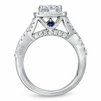 Vera Wang Love Collection CT. T.W. Diamond Frame Engagement Ring in 14K White Gold|Peoples Jewellers