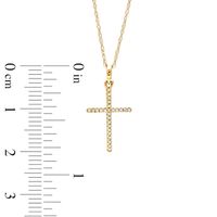 0.05 CT. T.W. Diamond Cross Pendant in 10K Gold|Peoples Jewellers