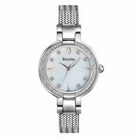 Ladies' Bulova Diamond Accent Watch with Mother-of-Pearl Dial (Model: 96R177)|Peoples Jewellers