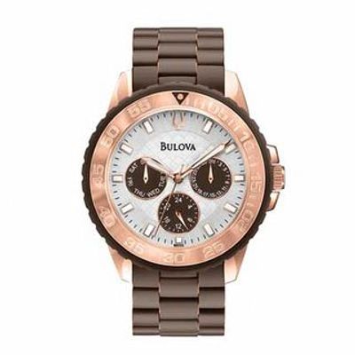 Ladies' Bulova Sport Collection Two-Tone Watch with White Dial (Model: 98N103)|Peoples Jewellers