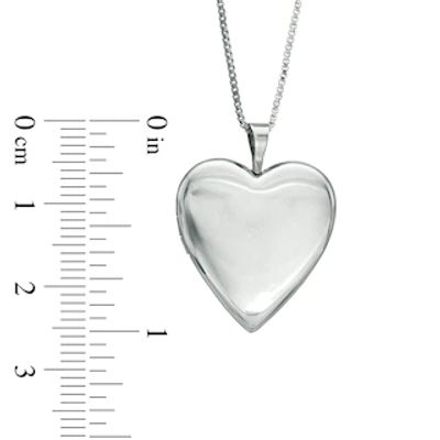 Heart-Shaped Locket in Sterling Silver|Peoples Jewellers