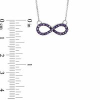 Amethyst Infinity Necklace in Sterling Silver|Peoples Jewellers