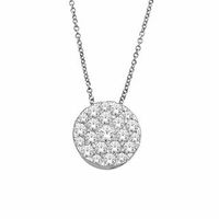 0.25 CT. T.W. Diamond Carnation Pendant in 10K White Gold|Peoples Jewellers