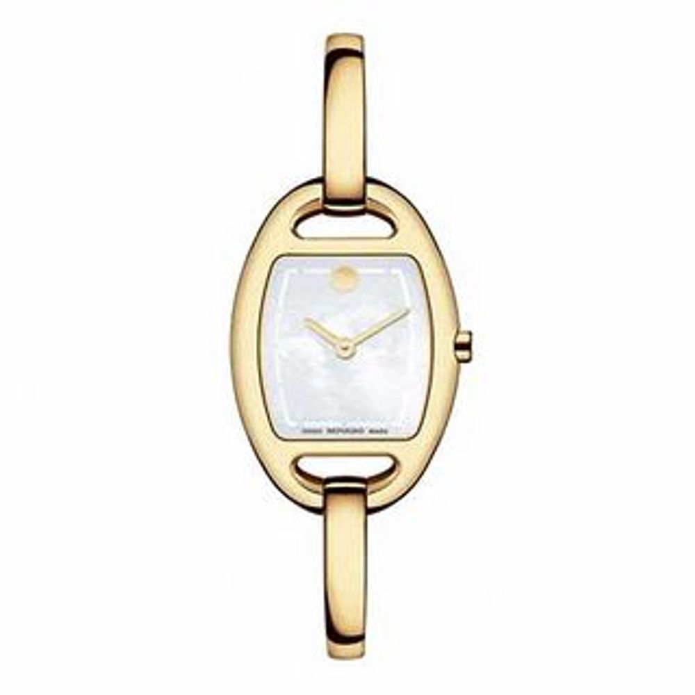 Ladies' Movado Miri Gold-Tone Bangle Watch (Model: 0606608)|Peoples Jewellers