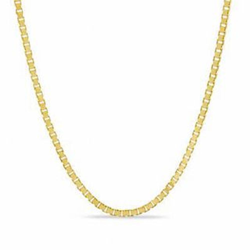 Ladies' 0.45mm Box Chain Necklace in 10K Gold - 18"|Peoples Jewellers