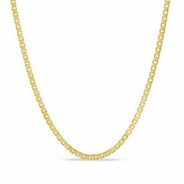 0.7mm Box Chain Necklace in 10K Gold|Peoples Jewellers