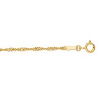 030 Gauge Singapore Chain Necklace in 10K Gold - 22"|Peoples Jewellers