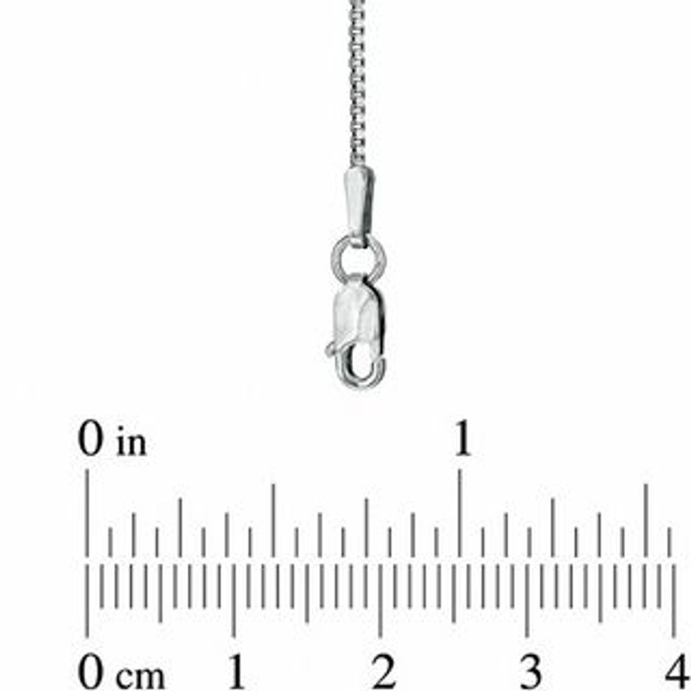 0.8mm Box Chain Necklace in 10K White Gold - 18"|Peoples Jewellers