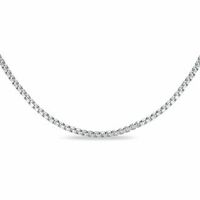 1.0mm Box Chain Necklace in 10K White Gold - 22"|Peoples Jewellers