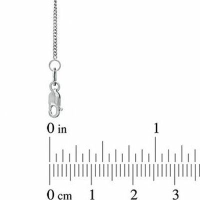 1.0mm Gourmette Chain Necklace in 10K White Gold - 18"|Peoples Jewellers
