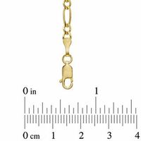 Men's 3.1mm Figaro Chain Necklace in 14K Gold - 20"|Peoples Jewellers