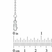 1.1mm Cable Chain Necklace in 14K White Gold - 18"|Peoples Jewellers