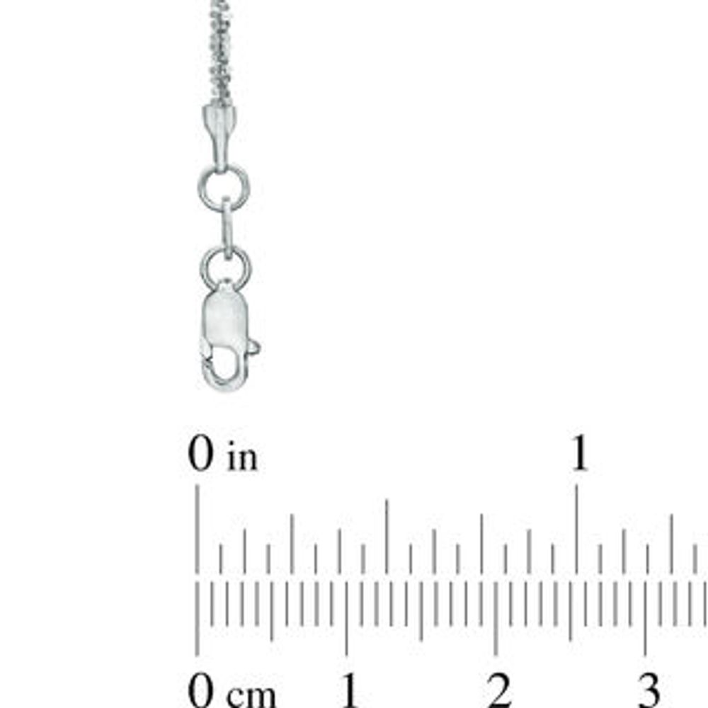 1.2mm Sparkle Chain Necklace in 14K White Gold - 18"|Peoples Jewellers