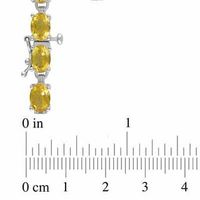 Oval Citrine Tennis Bracelet in Sterling Silver - 7.5"|Peoples Jewellers