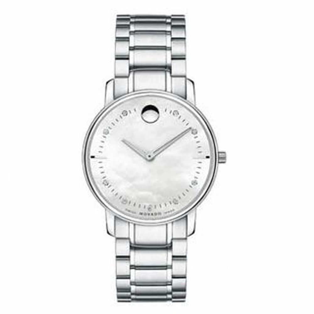 Ladies' Movado TC Thin Watch with Mother-of-Pearl Dial (Model: 0606691)|Peoples Jewellers