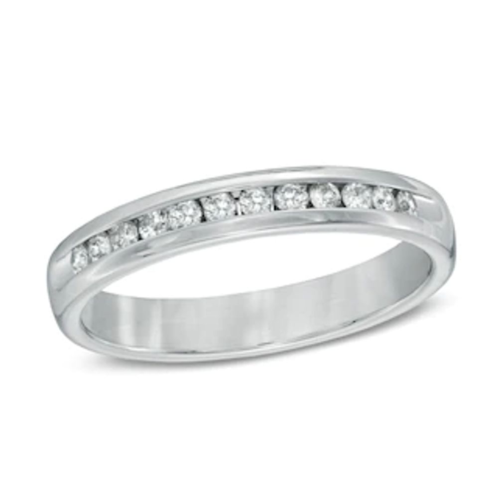 0.20 CT. T.W. Diamond Anniversary Band in Sterling Silver|Peoples Jewellers