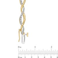 0.25 CT. T.W. Diamond Loose Braid Bracelet in 10K Gold|Peoples Jewellers