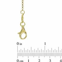 Charles Garnier Twist Circle Necklace in Sterling Silver with 18K Gold Plate - 27"|Peoples Jewellers