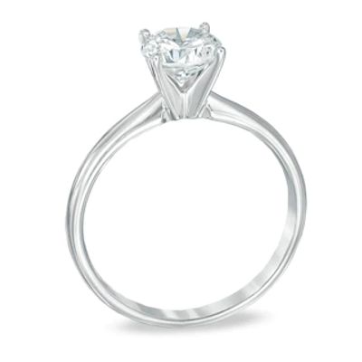 1.00 CT. Canadian Certified Diamond Solitaire Engagement Ring in 14K White Gold (J/I3)|Peoples Jewellers