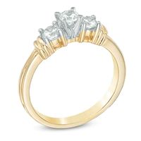 0.50 CT. T.W. Diamond Three Stone Collar Ring in 10K Gold|Peoples Jewellers