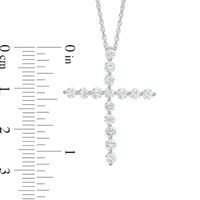 1.00 CT. T.W. Diamond Cross Pendant in 10K White Gold|Peoples Jewellers