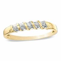 Men's Diamond Accent Wedding Band in 10K Gold|Peoples Jewellers