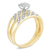 0.12 CT. T.W. Diamond Bridal Set in 10K Gold|Peoples Jewellers