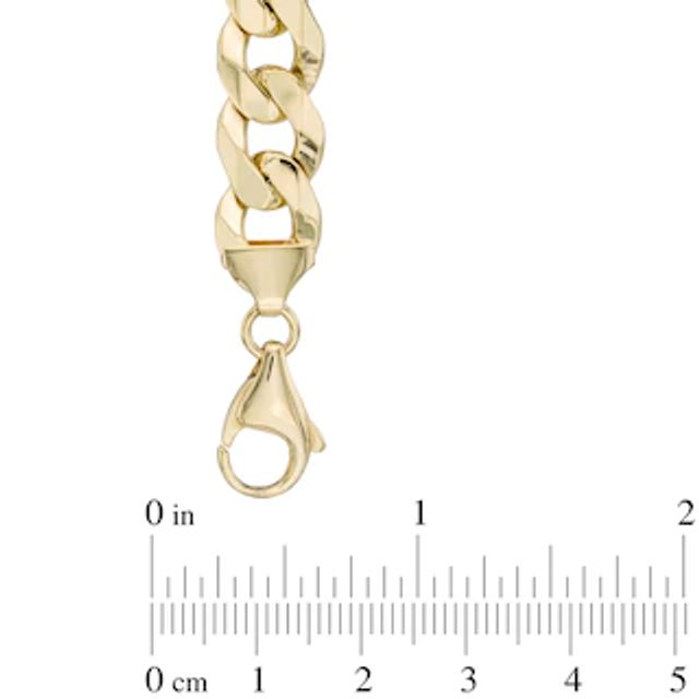 Peoples Men's 7.8mm Curb Chain Bracelet in 10K Gold - 8.5