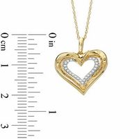 The Heart Within™ 0.10 CT. T.W. Diamond Heart Pendant in 10K Gold|Peoples Jewellers