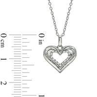 The Heart Within™ Diamond Accent Heart Pendant in Sterling Silver|Peoples Jewellers