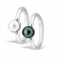 Stackable Expressions™ 6.0-6.5mm Freshwater Cultured Pearl Ring in Sterling Silver|Peoples Jewellers