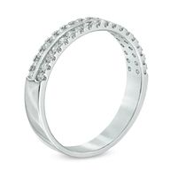 0.25 CT. T.W. Diamond Edge Anniversary Band in 14K White Gold|Peoples Jewellers