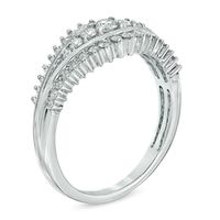 CT. T.W. Diamond Split Row Engagement Ring in 14K White Gold|Peoples Jewellers