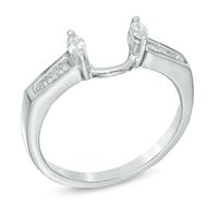 0.25 CT. T.W. Marquise Diamond Solitaire Enhancer in 10K White Gold|Peoples Jewellers