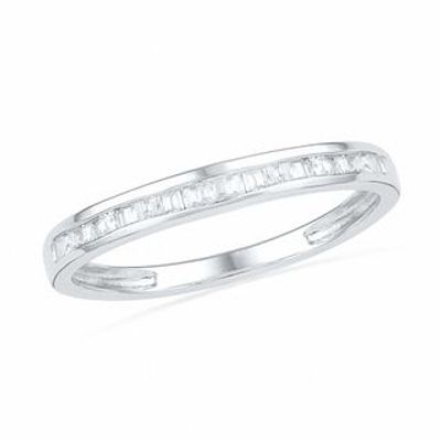 1.00 CT. T.W. Baguette Diamond Bridal Set in 10K White Gold|Peoples Jewellers