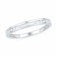 1.00 CT. T.W. Baguette Diamond Bridal Set in 10K White Gold|Peoples Jewellers